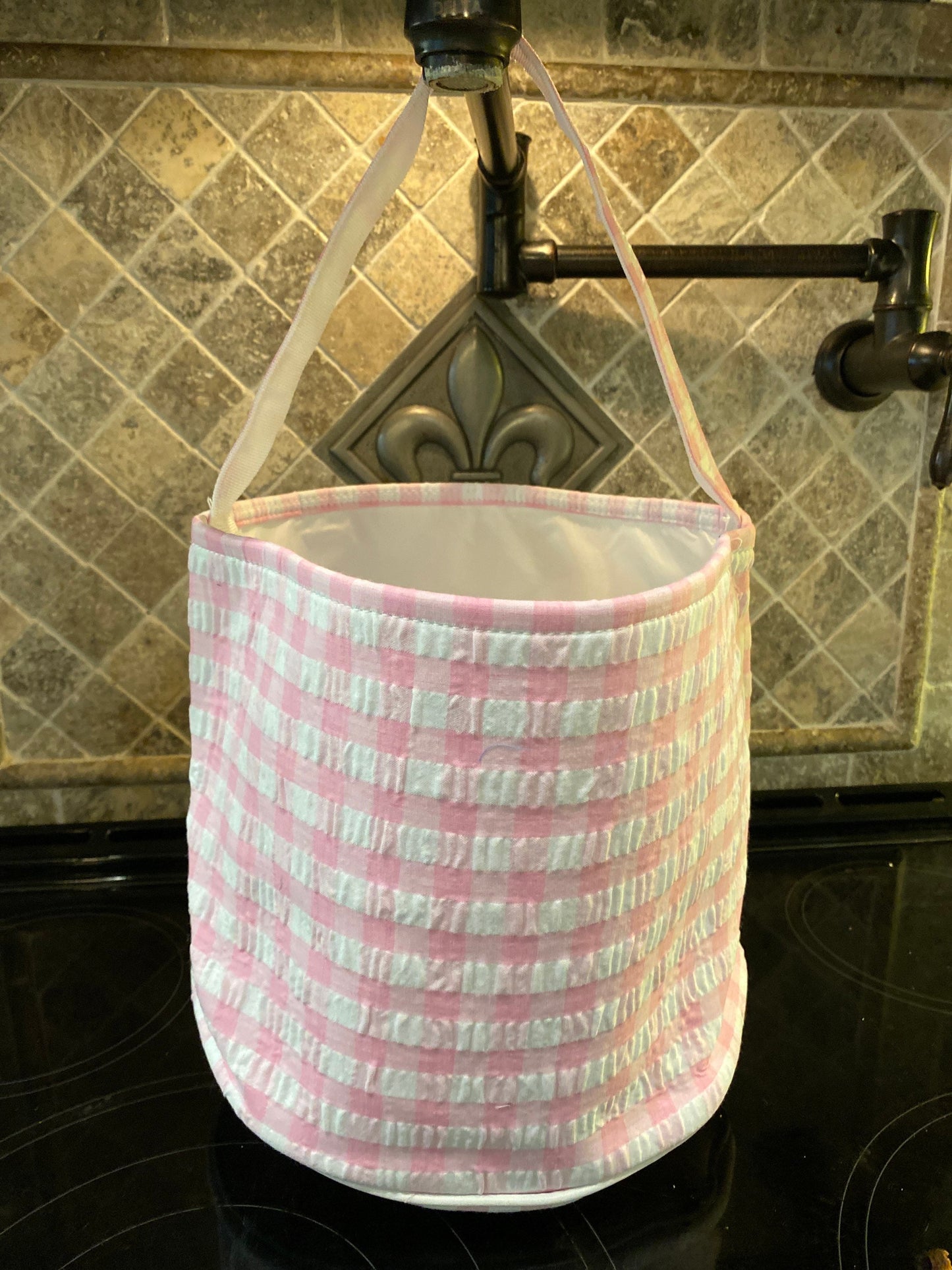 Seersucker Easter Buckets - personalized