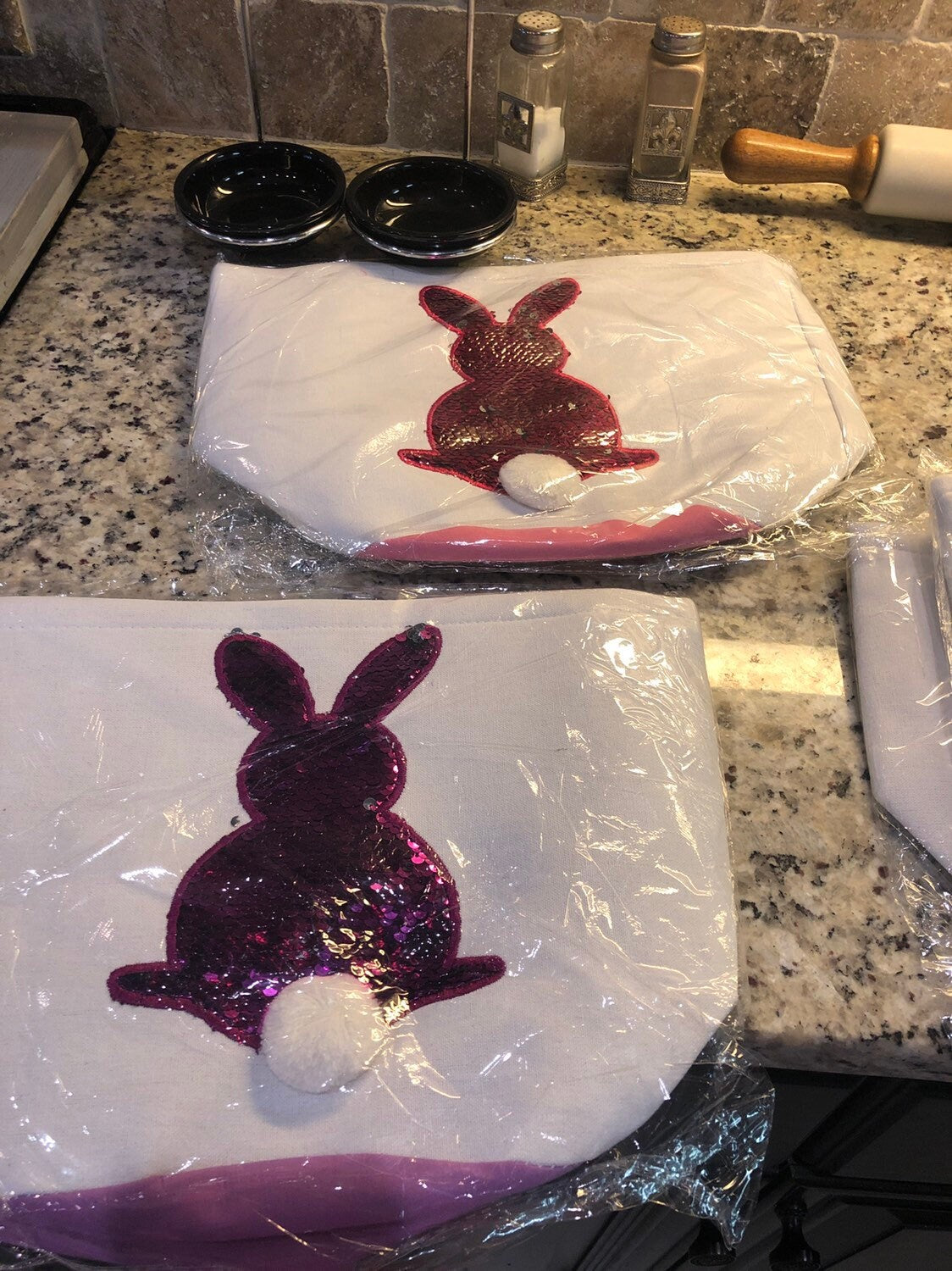 Sequined Easter Bunny Bag