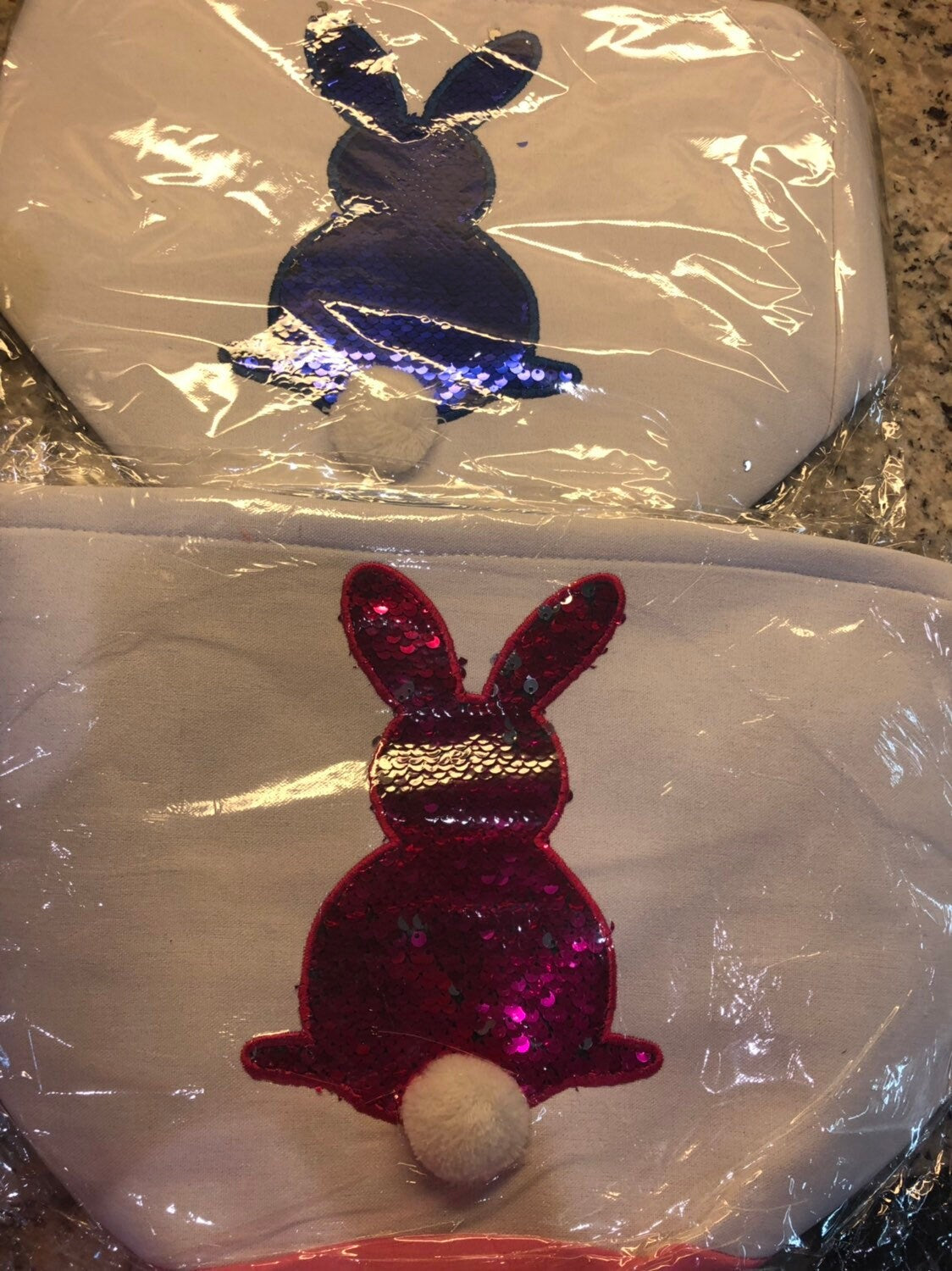 Sequined Easter Bunny Bag