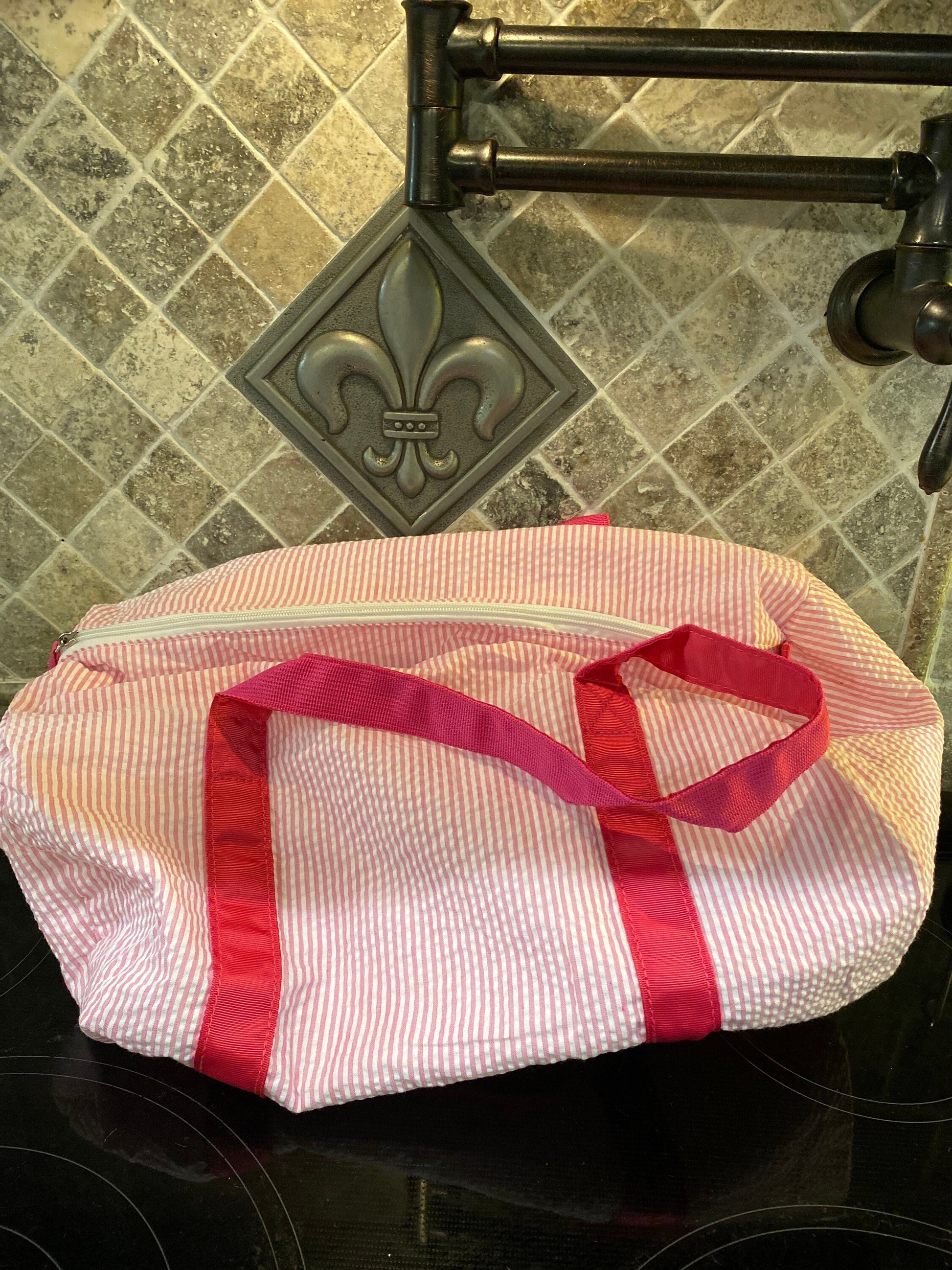 Seersucker Duffel Bag