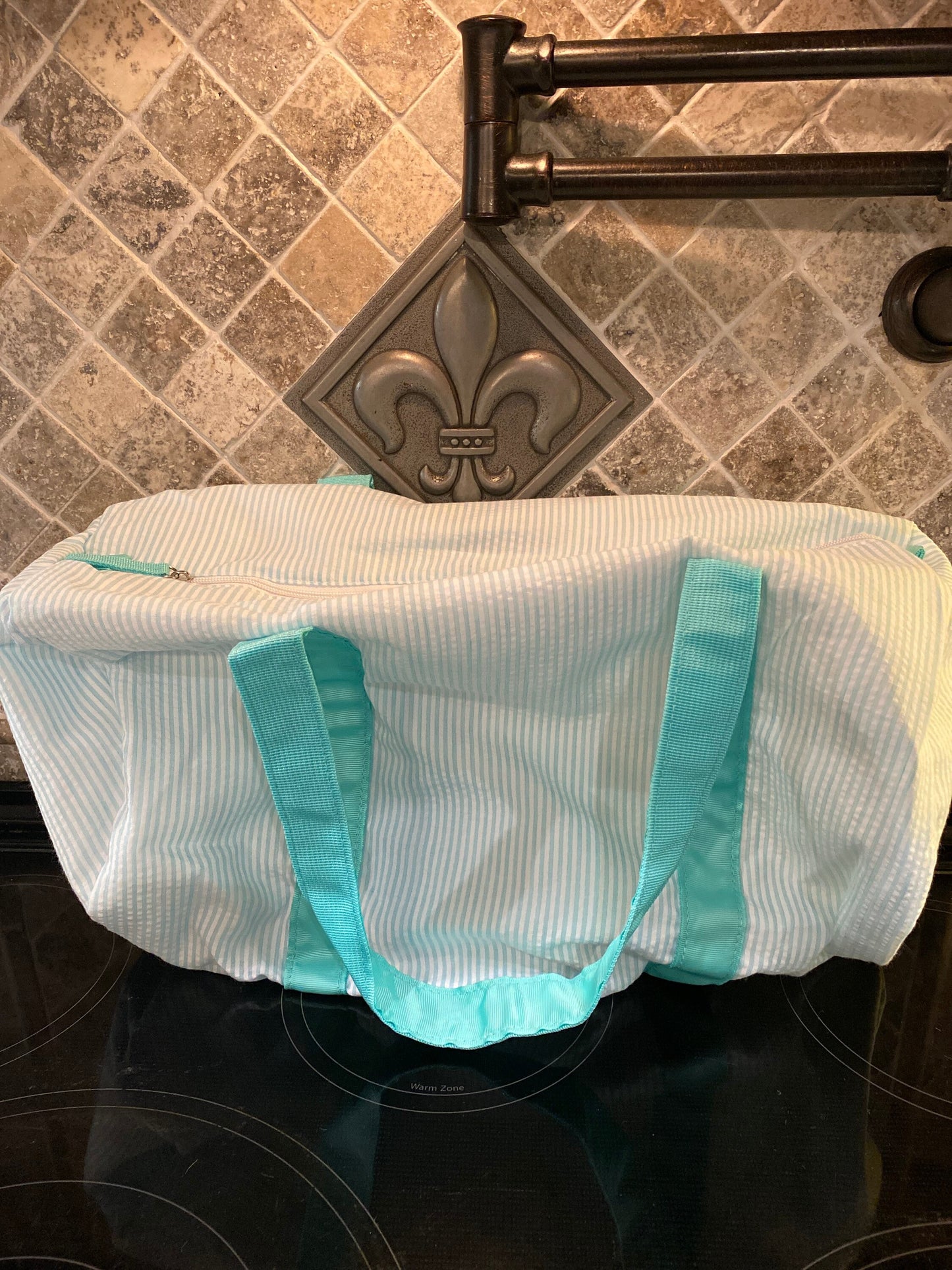 Seersucker Duffel Bag