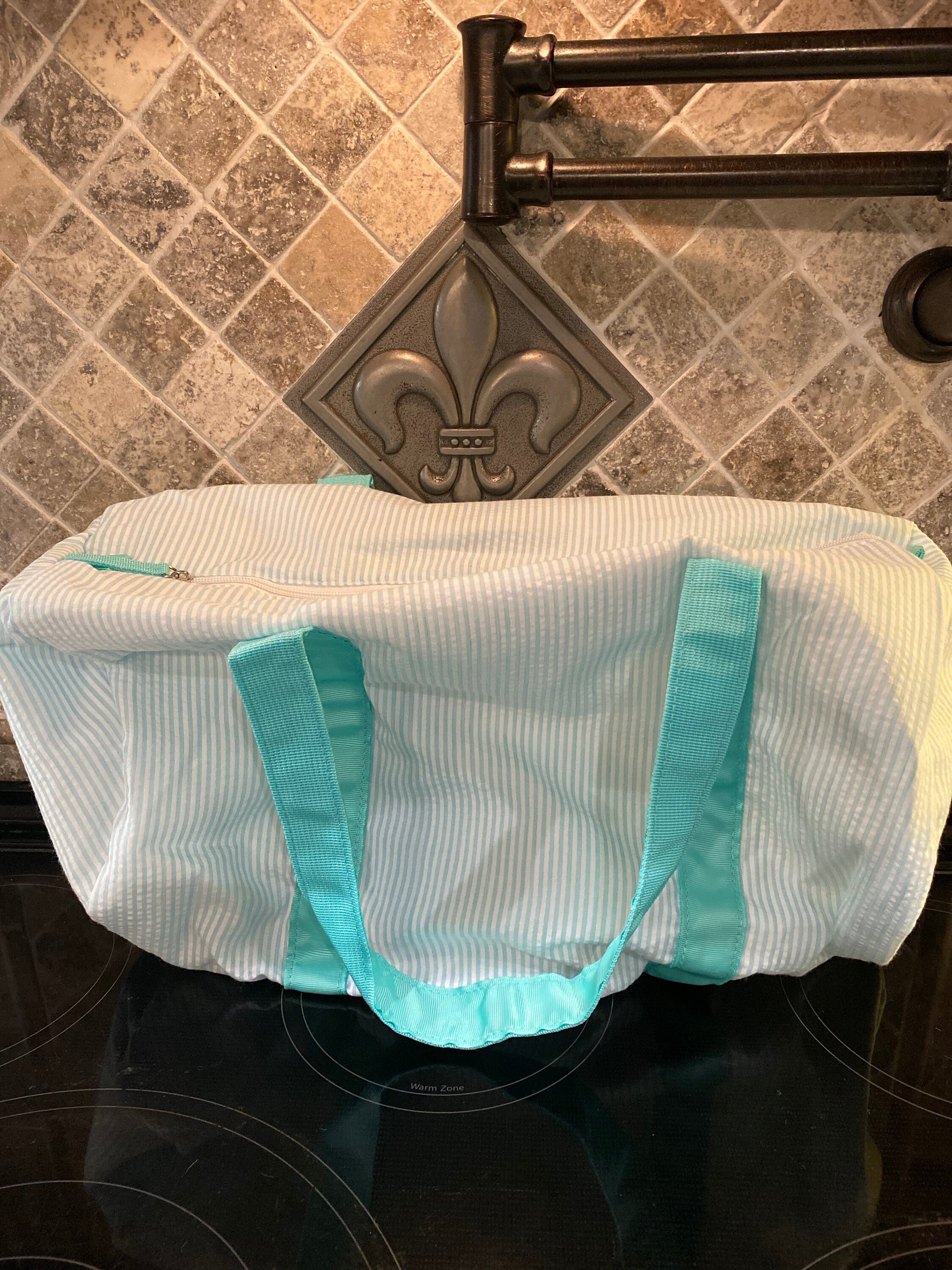 Seersucker Duffel Bag