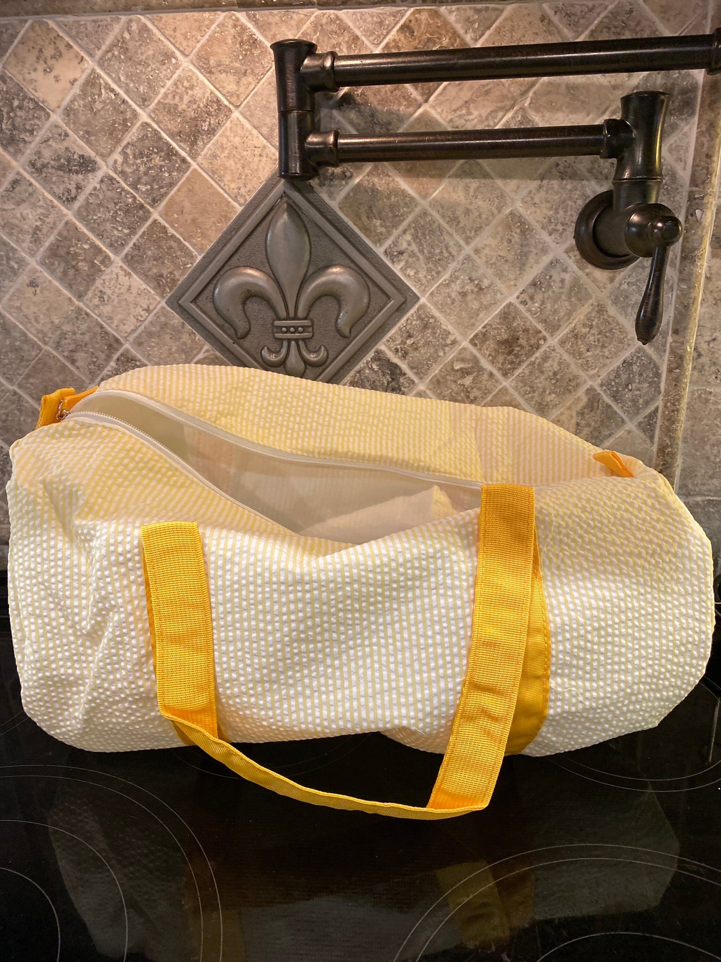 Seersucker Duffel Bag