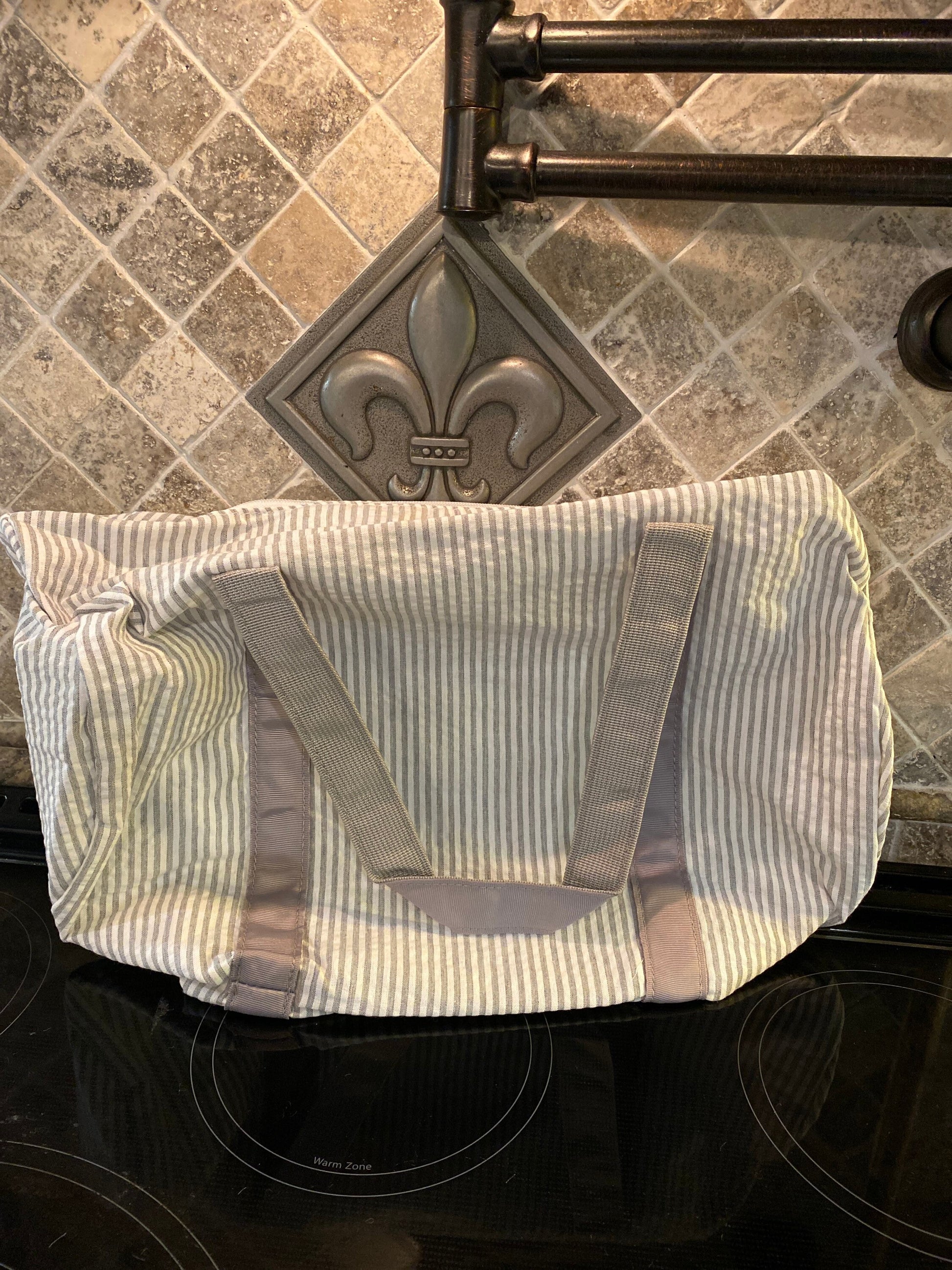 Seersucker Duffel Bag